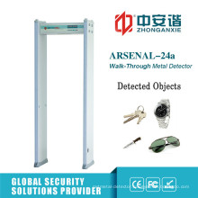 LED Screen 18 Zones Walk Through Metal Detector with LED Alarm Lights